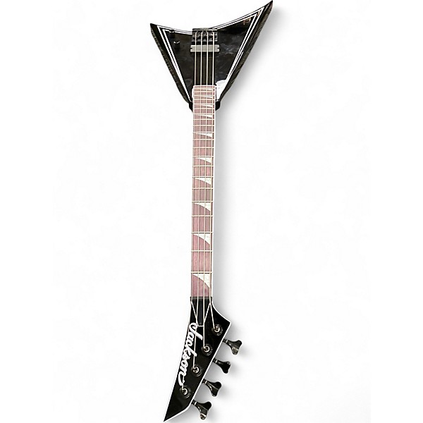 Used Jackson X SERIES RHOADS RRB IV Black and White Electric Bass Guitar
