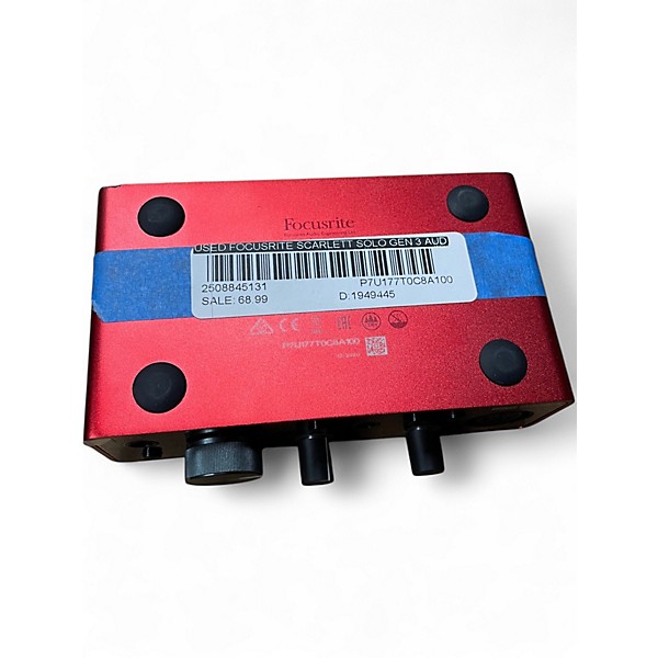 Used Focusrite Scarlett Solo Gen 3 Audio Interface