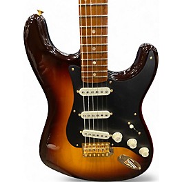 Used Fender 2024 Am Custom NOS Strat 2 Tone Sunburst Solid Body Electric Guitar