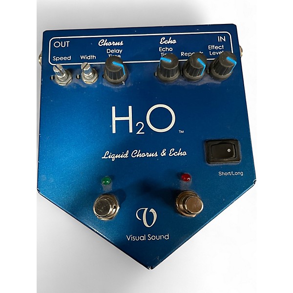 Used Visual Sound H2O Liquid Chorus Echo Effect Processor