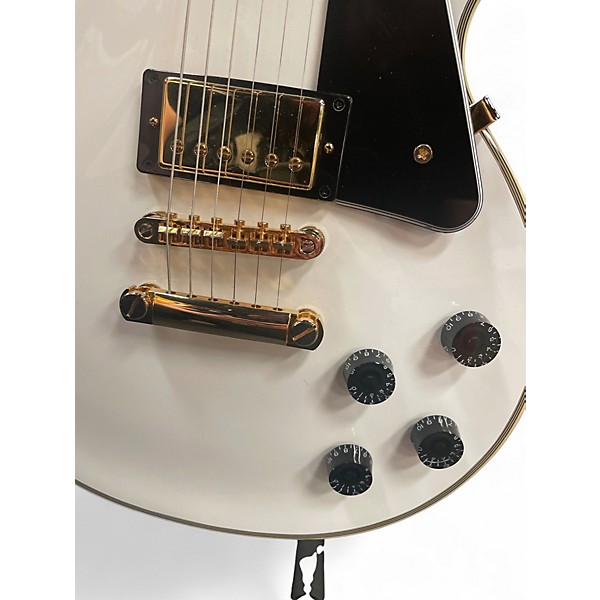 Used Epiphone Les Paul Custom Alpine White Solid Body Electric Guitar