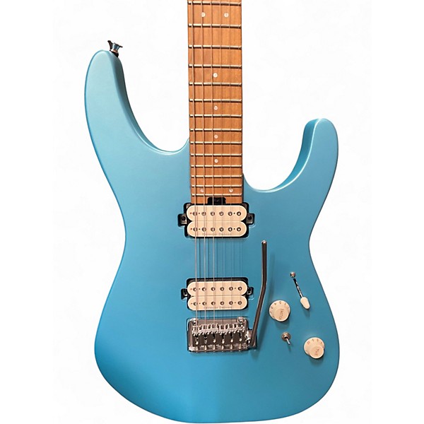 Used Charvel Pro-Mod DK24 HH 2PT CM Matte Blue Frost Solid Body Electric Guitar