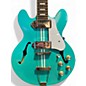 Used Epiphone Casino Coupe Turquoise Hollow Body Electric Guitar