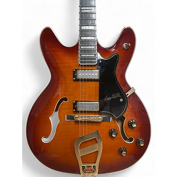 Used Hagstrom 67 HIKING II Sunburst Hollow Body Electric Guitar