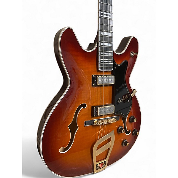 Used Hagstrom 67 HIKING II Sunburst Hollow Body Electric Guitar
