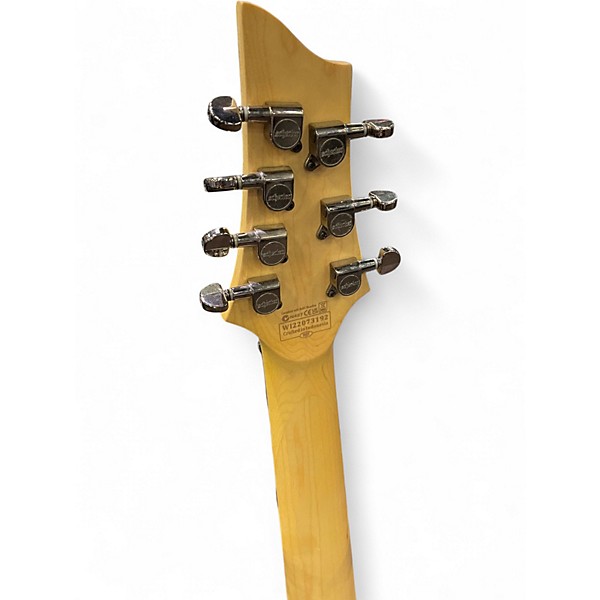 Used Schecter Guitar Research Demon 7 String Vintage White Solid Body Electric Guitar