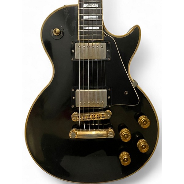 Vintage 1987 Gibson Les Paul Custom Ebony Solid Body Electric Guitar