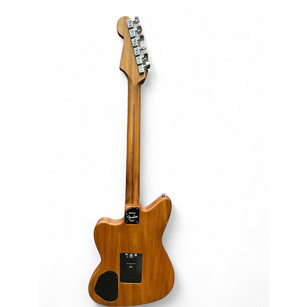 Used Fender Acoustasonic Jazzmaster Antique Olive Acoustic Electric Guitar