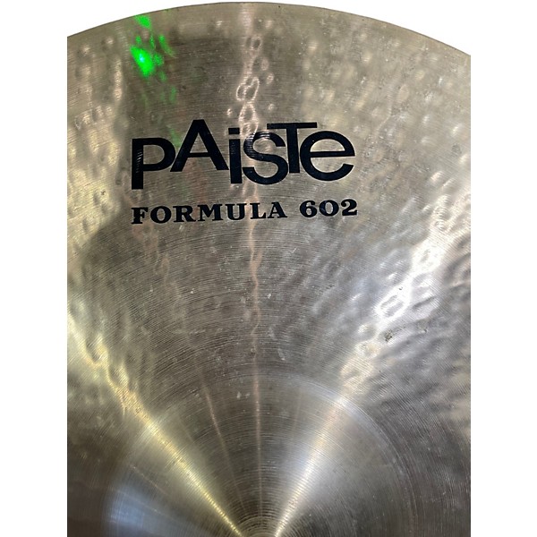Used Paiste 18in FORMULA 602 MODERN ESSENTIALS CRASH Cymbal