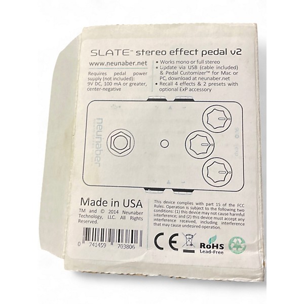 Used Neunaber Slate Stereo Effect Pedal V2 Effect Pedal