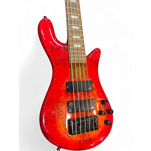 Used Spector EuroBolt 5 red Electric Bass Guitar