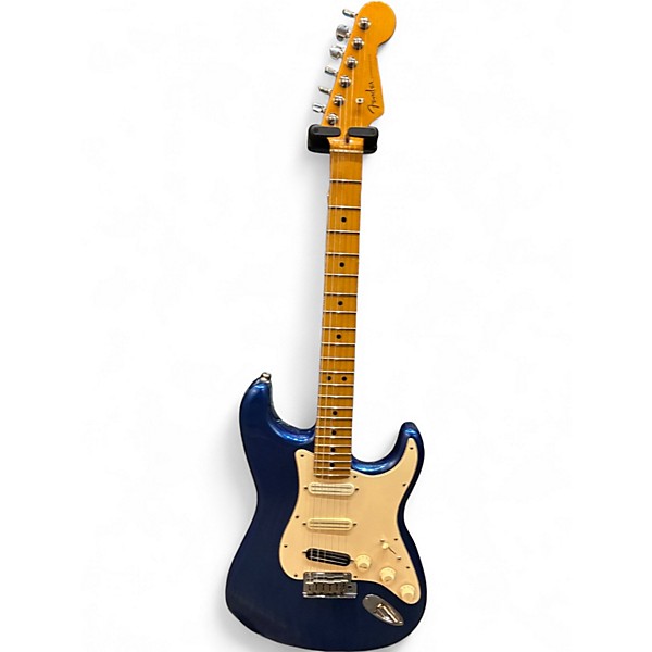 Used 2021 Fender American Ultra Stratocaster Cobra Blue Solid Body Electric Guitar