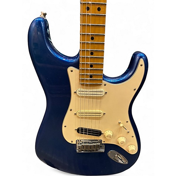 Used 2021 Fender American Ultra Stratocaster Cobra Blue Solid Body Electric Guitar