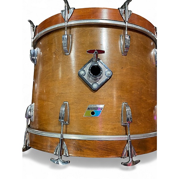 Used Ludwig 4 Piece Early 70's Big Beat Maple Thermogloss Drum Kit