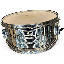 Used Pearl 14in Export Series Snare Drum Chrome Drum