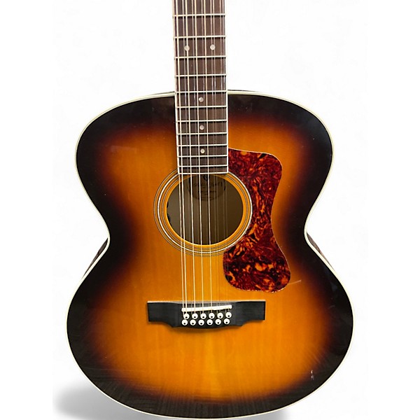 Used Guild F 2512 Tobacco 12 String Acoustic Electric Guitar