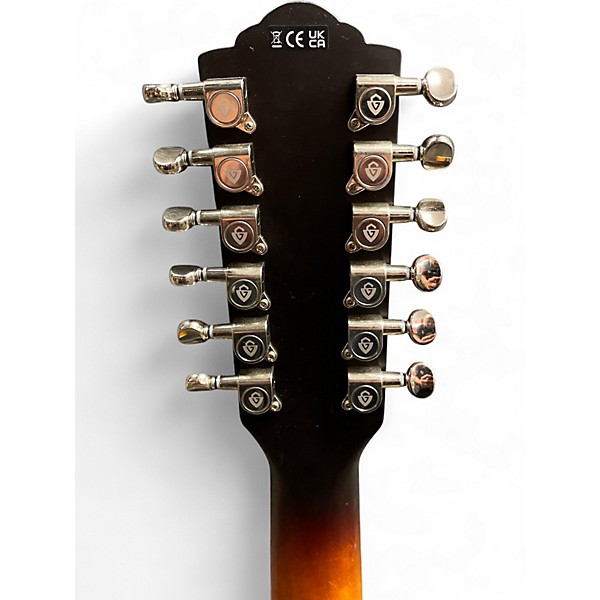 Used Guild F 2512 Tobacco 12 String Acoustic Electric Guitar