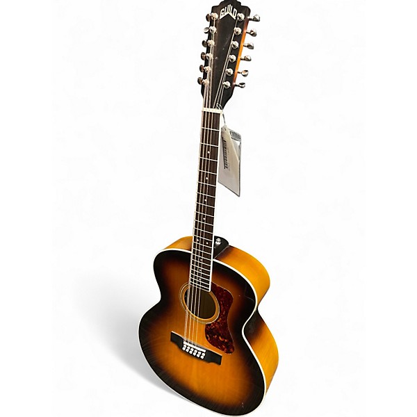 Used Guild F 2512 Tobacco 12 String Acoustic Electric Guitar