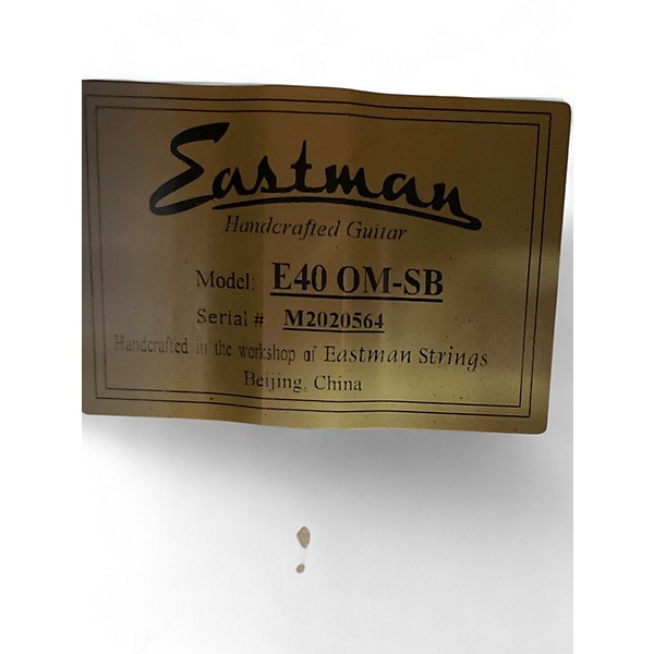 Used Eastman e40 2 Color Sunburst Acoustic Guitar