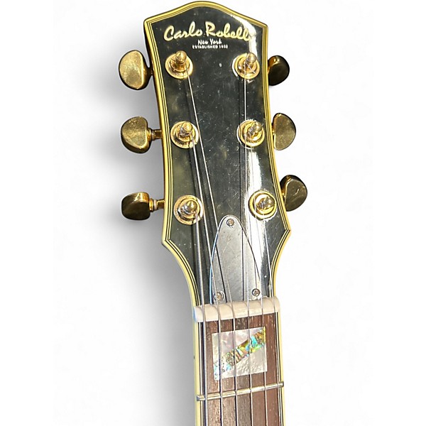 Used Carlo Robelli ES-500 Cream Hollow Body Electric Guitar