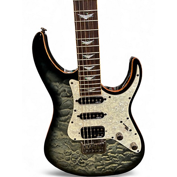 Used Schecter Guitar Research Banshee Extreme FR Gray Charcoal Burst Solid Body Electric Guitar