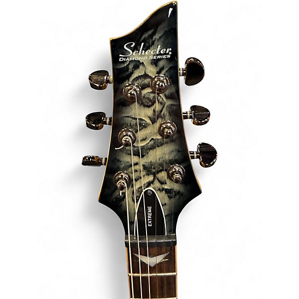 Used Schecter Guitar Research Banshee Extreme FR Gray Charcoal Burst Solid Body Electric Guitar