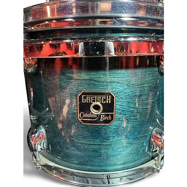 Used Gretsch Drums 6 Piece Catalina Emerald Green Drum Kit