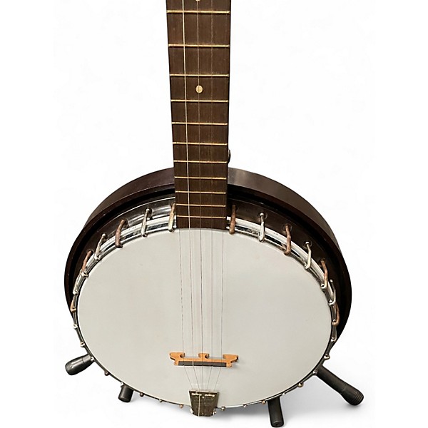 Vintage 1960s Harmony 5 String Banjo Antique Natural Banjo