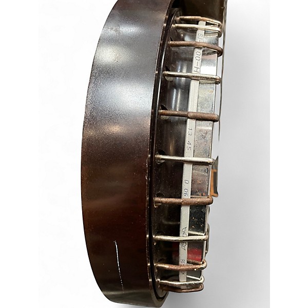 Vintage 1960s Harmony 5 String Banjo Antique Natural Banjo