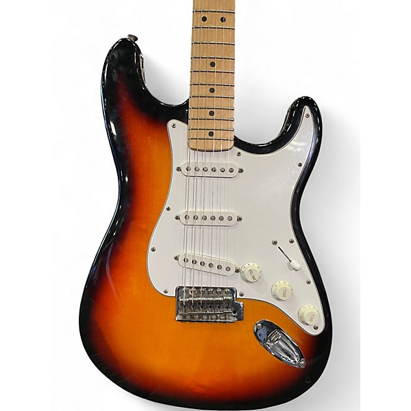Used Fender Standard Stratocaster 3 Tone Sunburst Solid Body Electric Guitar