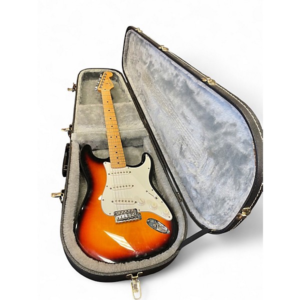 Used Fender Standard Stratocaster 3 Tone Sunburst Solid Body Electric Guitar