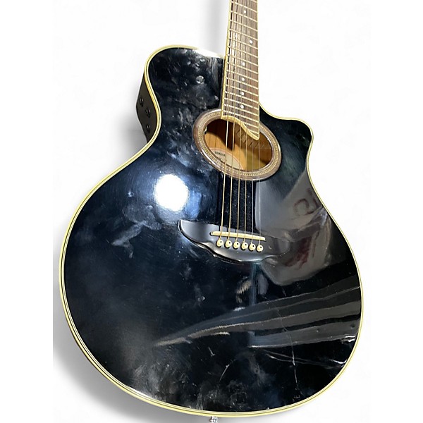 Used Yamaha APX 7 Black Acoustic Electric Guitar