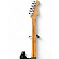 Used Fender Standard Stratocaster Left Handed Black and White Electric Guitar