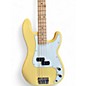 Used Fender Standard Precision Bass Yellow Electric Bass Guitar