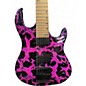 Used Kiesel Osiris 7 Headless Pink and Black Crackle Solid Body Electric Guitar