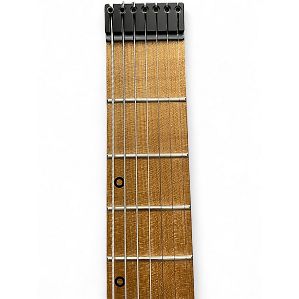 Used Kiesel Osiris 7 Headless Pink and Black Crackle Solid Body Electric Guitar