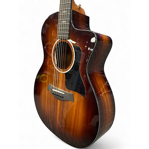 Used Taylor 224CEKDLX Shaded Edge Burst Acoustic Electric Guitar