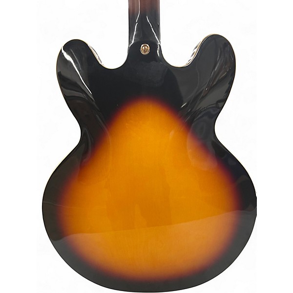 Used Epiphone ES335 3 Tone Sunburst Hollow Body Electric Guitar