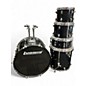 Used Ludwig 5 Piece Backbeat Black Sparkle Drum Kit thumbnail