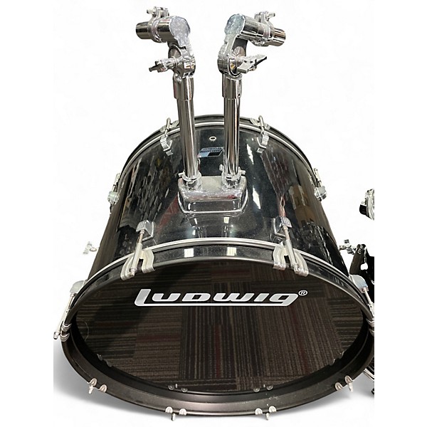 Used Ludwig 5 Piece Backbeat Black Sparkle Drum Kit