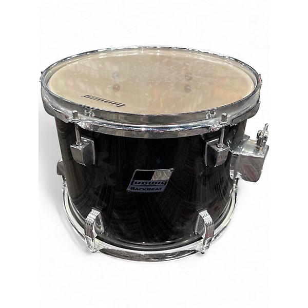 Used Ludwig 5 Piece Backbeat Black Sparkle Drum Kit