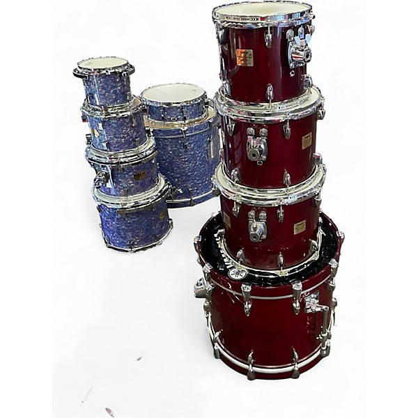 Used 2000 Yamaha 4 Piece CUSTOM MAPLE ABSOLUTE CHERRY RED Drum Kit
