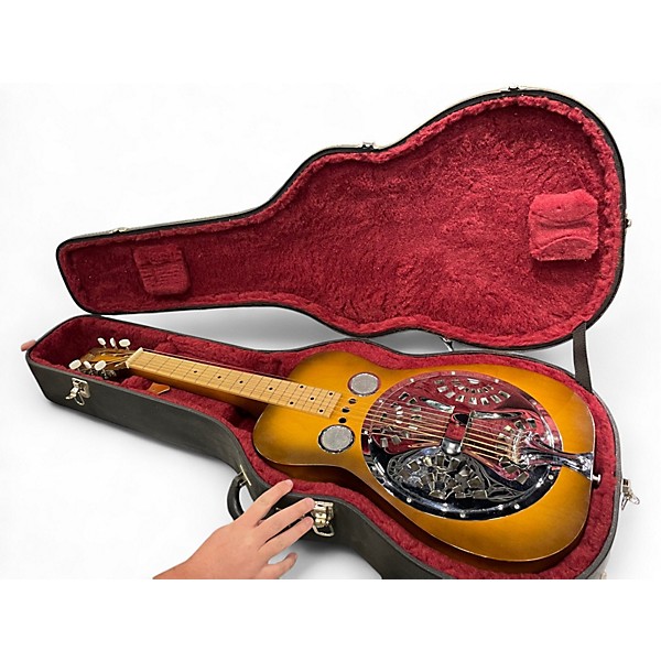 Used 1992 Dobro Hound Dog Square Neck Natural Resonator Guitar