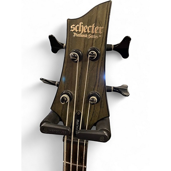 Used Schecter Guitar Research C4 Apocalypse Rusty Grey Electric Bass Guitar