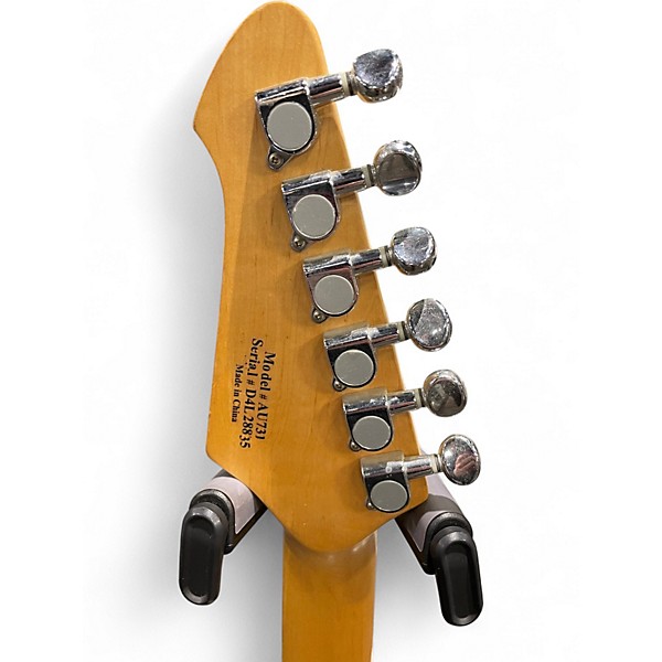 Used Austin AU731 Black and White Solid Body Electric Guitar