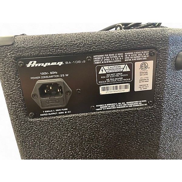 Used Ampeg BA108V2 25W 1x8 Bass Combo Amp