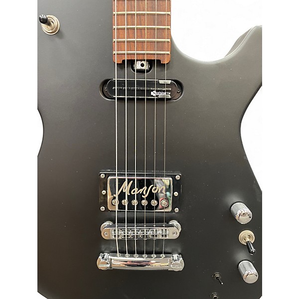 Used Manson Guitars MA-2 FERNANDES Satin Black Solid Body Electric Guitar