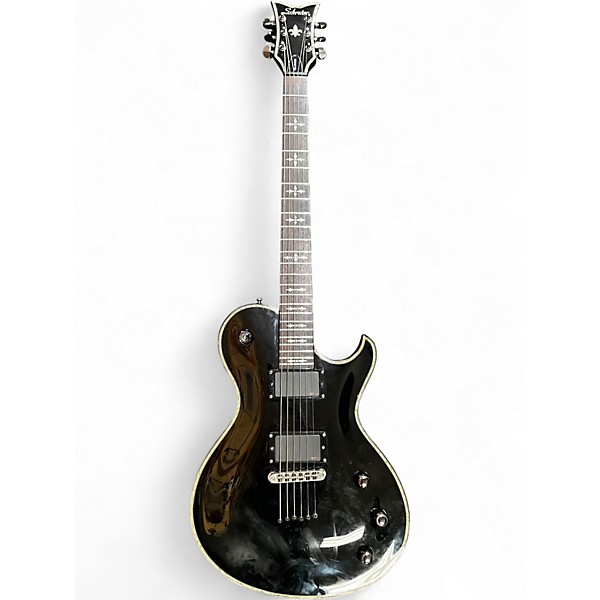 Used Schecter Guitar Research Hellraiser Solo 6 Black Solid Body Electric Guitar