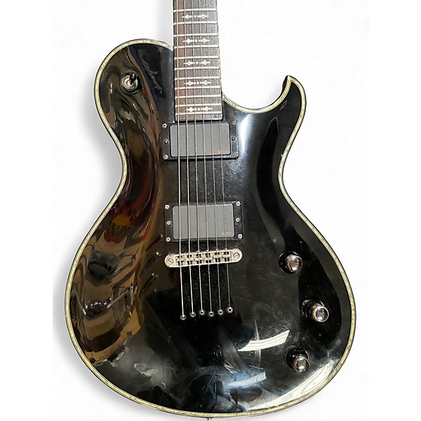 Used Schecter Guitar Research Hellraiser Solo 6 Black Solid Body Electric Guitar