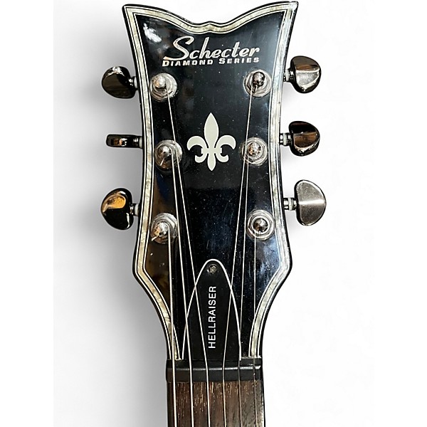 Used Schecter Guitar Research Hellraiser Solo 6 Black Solid Body Electric Guitar